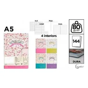 Set školních potřeb Notatnik A5/144K magnes Thank You MIX