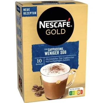 Nescafé Gold Cappuccino s nízkým obsahem cukru 10ks, 125g DMT 03.2025