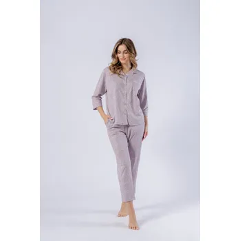 Dámské pyžamo JAKS Dámske pyžamo fialové Luiza Velikost: L