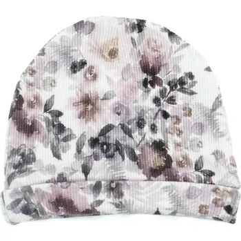 Kojenecká čepice Dětská čepice akvarel 0-4m