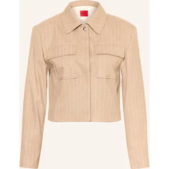 Dámský blejzr Hugo Dámská Bunda Hranatého Střihu Alero, světle hnědá, 36