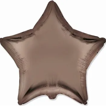 Balónek Godan Balónek fóliový Hvězda saténová hnědá 46 cm