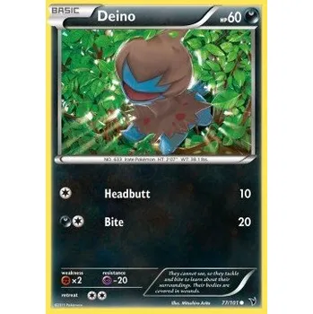Sběratelská karetní hra Pokémon NVI 077/101 Deino - Noble Victories Stav: Good, Verze: NORMAL