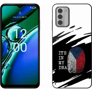 Vlajka Gelový kryt mmCase na Nokia G42 - vlajka otisk prstu černobílé pozadí