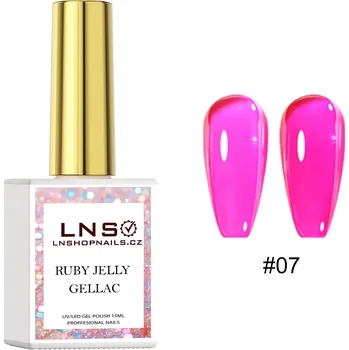 Lak na nehty 7. GELLAC LNS – RUBY JELLY | 15ML