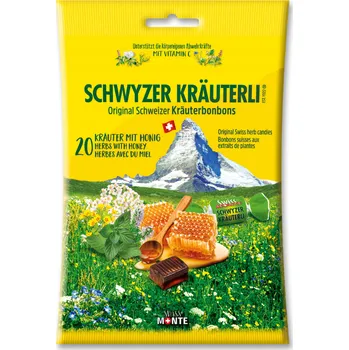 Bonbon DOMACO Originální švýcarské bonbony 20 BYLIN S MEDEM 75g