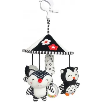 Kočárek IKS 2 Mucha Sp. J. Kolotoč na kočárek Black&White - Liška