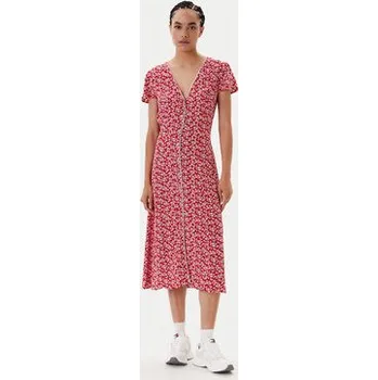 Dámské šaty Tommy Jeans Každodenní šaty DW0DW20884 Červená Regular Fit XXS