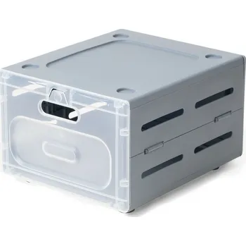 Úložný box Flex modulární organizér na obuv Fog 30 x 36 x 22 cm, šedá