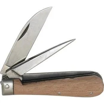 Pracovní nůž Zavírací kapesní nůž dvoudílný, čepel a ploché šídlo