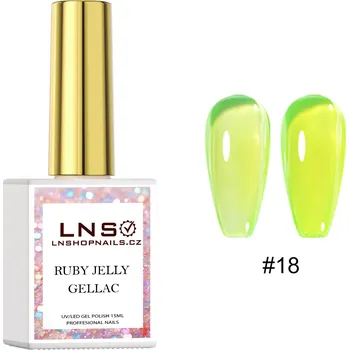 Lak na nehty 18. GELLAC LNS – RUBY JELLY | 15ML
