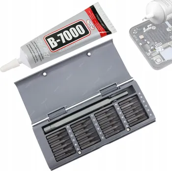 Průmyslové lepidlo B7000 MONTÁŽNÍ LEPIDLO NA RÁMEČKY 50ml + SADA PRECIZNÍCH ŠROUBOVÁKŮ PRO SERVIS