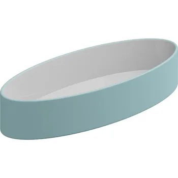 Umyvadlo Umyvadlo na desku Like Slim 80FS keramické, dvoubarevné, 80x34 cm, LKLAVFSB80BI000037