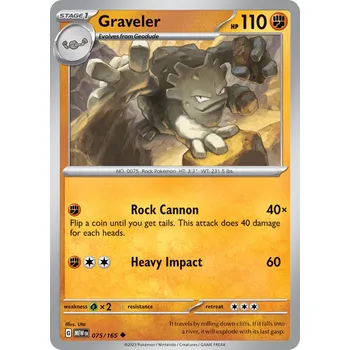 Karetní hra Graveler MEW 075/165 - reverse holo