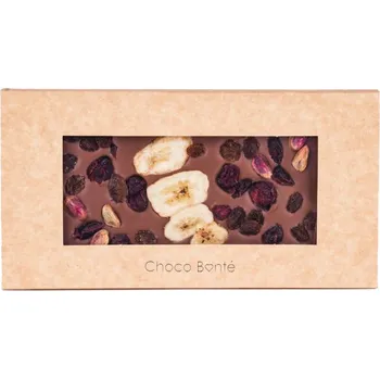 Čokoláda Choco Bonté Mléčná čokoláda s ovocem a pistáciemi