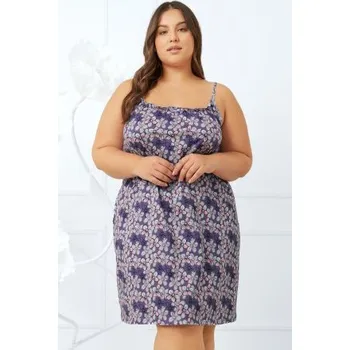 Dámské noční prádlo Noční košile Italian Fashion Gonesa - bavlna Fialová 2XL