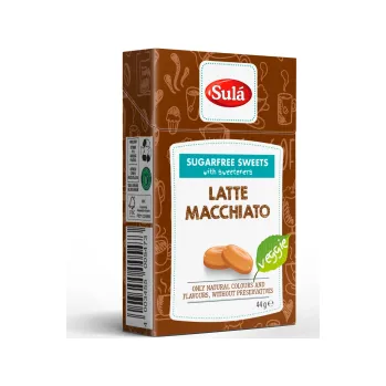 Bonbon SULÁ bonbóny bez cukru 44g Latte