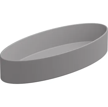 Umyvadlo Umyvadlo na desku Like Slim 80FS keramické, fumo matná, 80x34 cm, LKLAVFSB80038