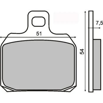 Brzdový systém Brzdové destičky MOTO PIAGGIO X9 AMALFI 180-250CC 225 100 490 RMS