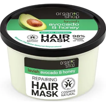 Vlasová regenerace Organic Shop Lavish Avocado & Honey Repairing Hair Mask 250 ml