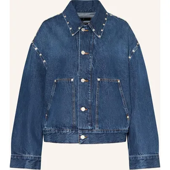 7 For All Mankind Dámská Džínová Bunda Le Blue S Nýty, tmavě...