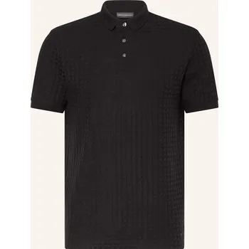 Pánská košile Emporio Armani Pánská Žerzejová Polokošile Regular Fit, černá, L