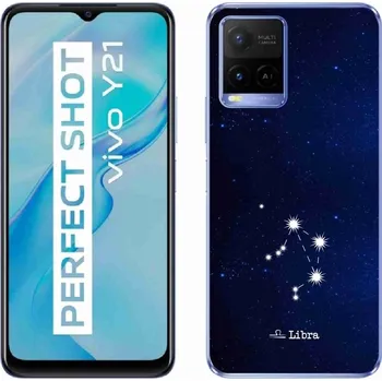 Pouzdro na mobilní telefon Gelový kryt mmCase na Vivo Y21/Y21s/Y33s - souhvězdí Váhy