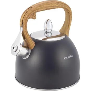 Varná konvice Varná konvice Kamille Čajová konvice nerezová s píšťalkou 2,5 l, 1096