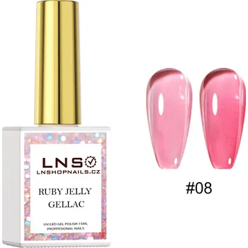 Přípravek na nehty 8. GELLAC LNS – RUBY JELLY | 15ML