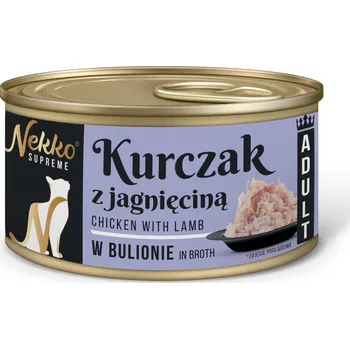 Krmivo pro psa Nekko Kuře s jehněčím ve vývaru krmivo mokré krmivo konzerva 0,08 kg