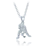 4004 MINET Stříbrný náhrdelník hokejista