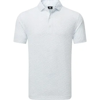 FootJoy BIRD PRINT pánské polo, bílé pánské, L