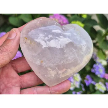 Přírodní kámen Srdce z lásky z růženínu 353g (Madagaskar)