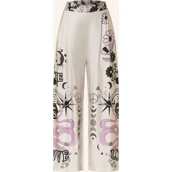 Dámské kalhoty Miss Goodlife Dámské Marlene Kalhoty Ze Saténu, světle šedá /...