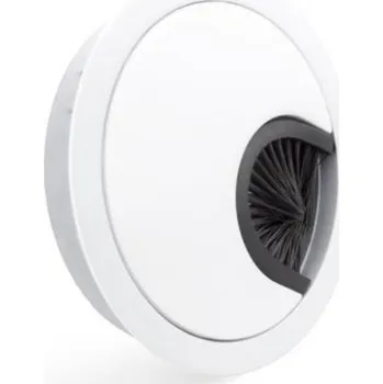 Nábytkové kování In-Design Průchodka na kabely do stolu 60 mm bílá matná