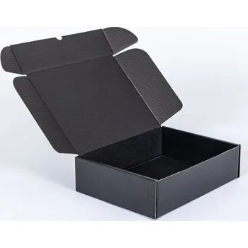 Obalový materiál Poštovní kartonová krabice černá 290x230x80 mm vnitřní 3VVL B 410g/m2 FSC Mix - paleta 1360 ks