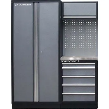 Sestava dílenského nábytku Procarosa PROFI XS-III Pracovní deska: nerezová