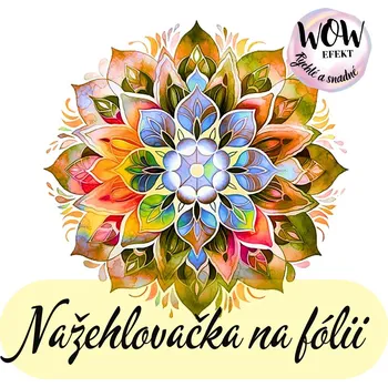 Nažehlovačky na fólii Nažehlovačka na fólii, MANDALA oranžové tóny, 9,2x9,7cm /ks