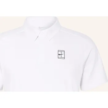 Pánská košile Nike Pánská Funkční Polokošile Nikecourt Advantage, bílá, XL