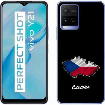 Pouzdro na mobilní telefon Gelový kryt mmCase na Vivo Y21/Y21s/Y33s - Czechia černé pozadí