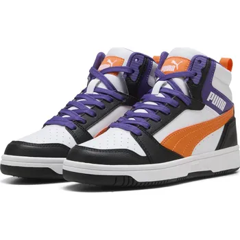 Dětská móda Dětské Vysoké tenisky PUMA PUMA REBOUND V6 MID JR 39383134 – Bílá 38