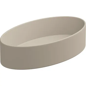 Umyvadlo na desku Like Slim 60FS keramické, sabbia matná, 60x34 cm, LKLAVFSB60034