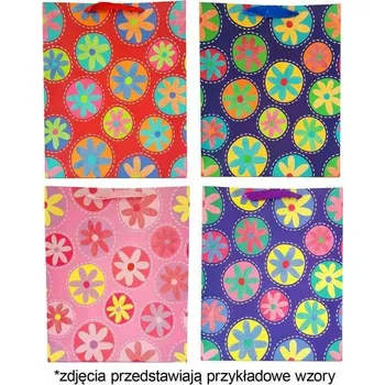 Dárková taška Dárková taška s květinami 1501B 26x32x12cm p12 mix, 1 ks