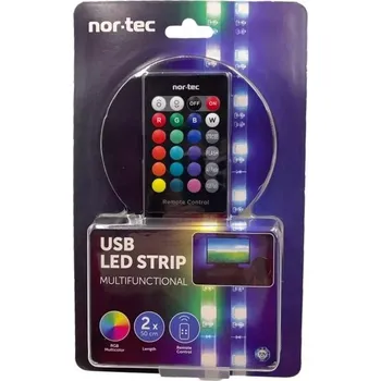 LED osvětlení RGB LED pásek USB 2x50cm TEDI