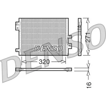 Výparník klimatizace Kondenzátor, klimatizace DENSO DCN28002
