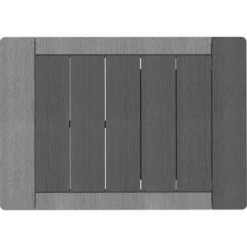 Zahradní sprcha Poolex venkovní sprchový rošt - roštová podlážka ke sprše - Tmavě šedá barva, 75 x 97 cm (315378)