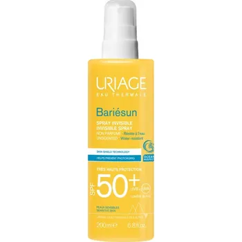 Přípravek na opalování Uriage Neparfemovaný sprej na opalování SPF 50+ Bariesun (Invisible Spray) 200 ml + 2 měsíce na vrácení zboží