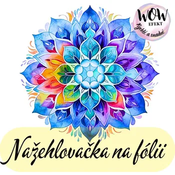 Nažehlovačky na fólii Nažehlovačka na fólii, MANDALA modré tóny, 9,2x9,7cm /ks