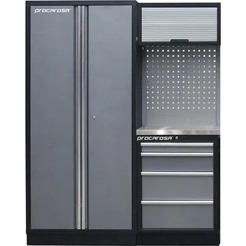 Sestava dílenského nábytku Procarosa PROFI XS-II Pracovní deska: nerezová