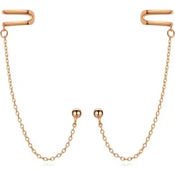 Náušnice MOISS Pozlacené řetízkové záušnice E0004308 + 2 měsíce na vrácení zboží